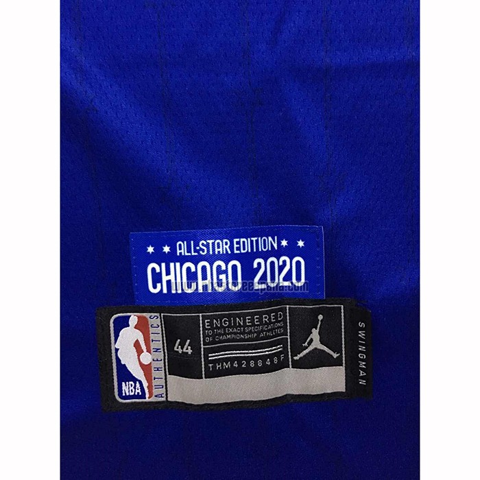 Camiseta All Star 2020 Los Angeles Lakers Lebron James NO 2 Azul